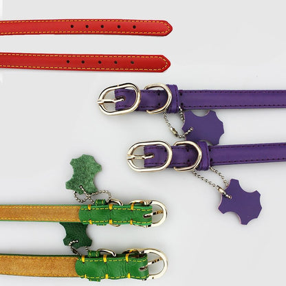 Classic Leather Dog Collar with Hangtag – photo 4