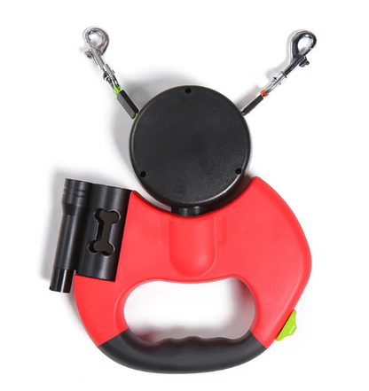 2X Retractable Dog Leash with Lights