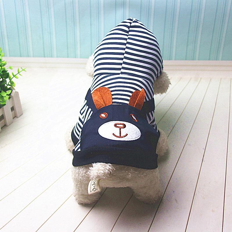 Striped Dog Hoodie Winter Outfit – photo 5