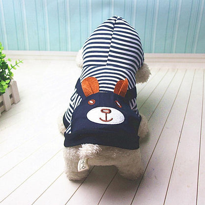 Striped Dog Hoodie Winter Outfit – photo 5