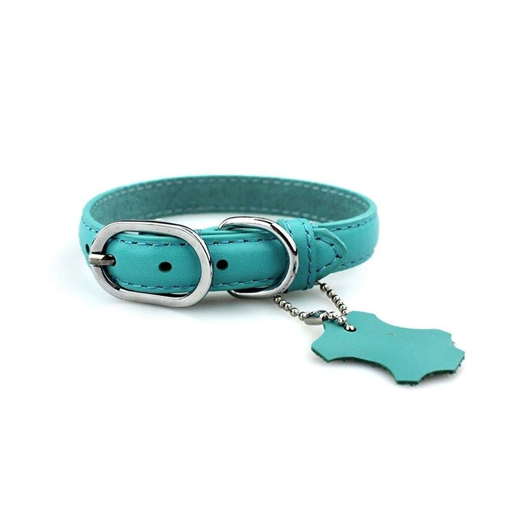Classic Leather Dog Collar with Hangtag – photo 6
